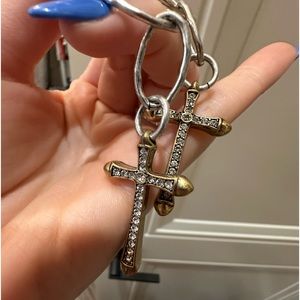 Lucky brand cross earrings